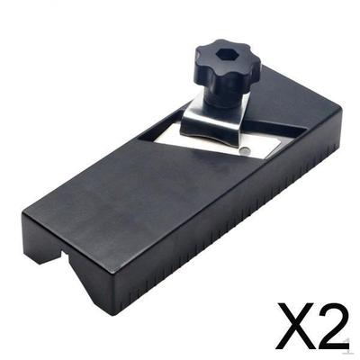 2xPlastic Plasterboard Planing Edge Banding Trimming Chamfer Tool Black