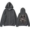 Japanse Anime Rits Hoodies Jujutsu Kaisen Satoru Gojo Grafische Hoodie Anime Streetwear Harajuku Sweatshirts Heren Tops