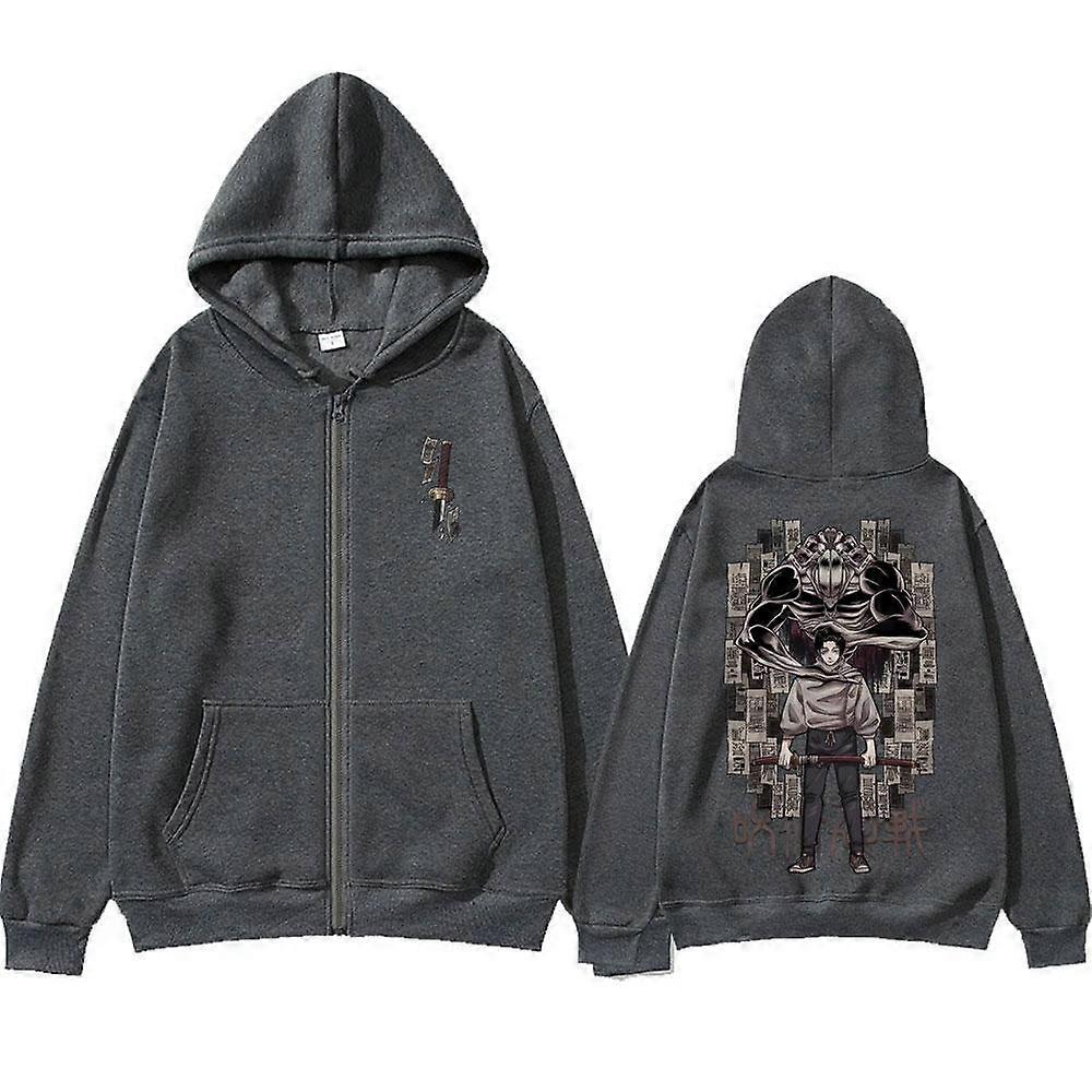Japanse Anime Rits Hoodies Jujutsu Kaisen Satoru Gojo Grafische Hoodie Anime Streetwear Harajuku Sweatshirts Heren Tops