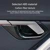 For BMW 5 Series i5 G60 2025 ABS Carbon Fiber Car Inner Door Bowl Protection Anti-scratch Panel Interior Trim Accessories