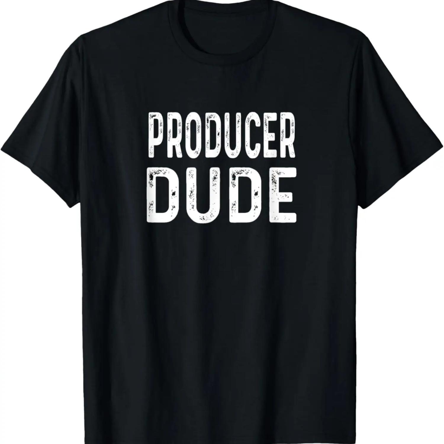 Producer Dude Distressed Film TV Reality Animation Movies T-Shirt,Comfortable pure cotton S