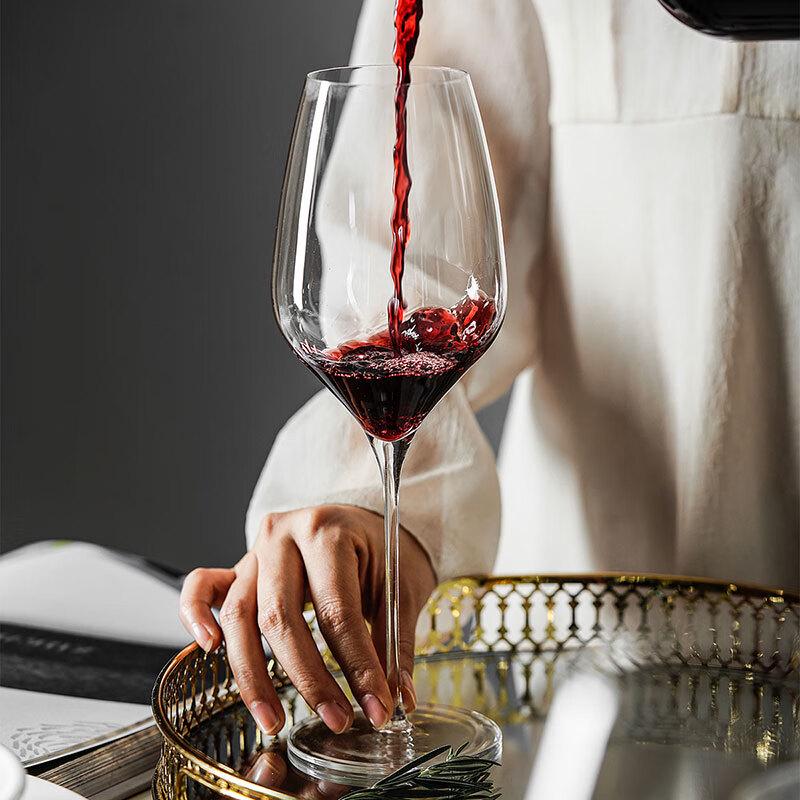 Ensemble de verres à vin rouge Cristal Rouge Bordeaux Cheer (Paquet de 2)