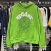 2026 Unisex 555555 Mesh Foam Print Hip Hop Loose Heavyweight Fleece Hooded Sweatshirt