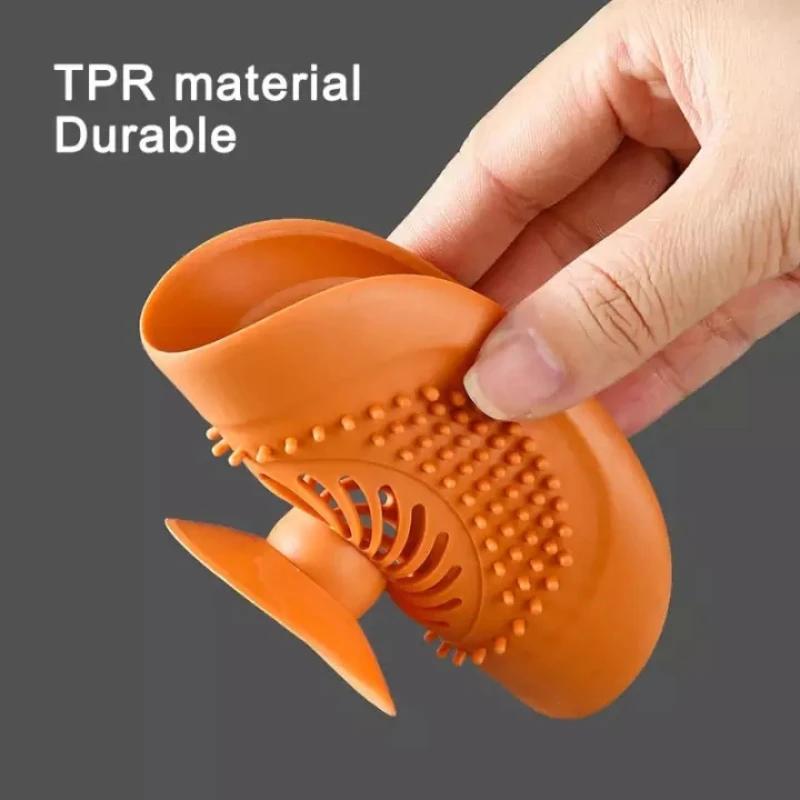 Bathroom Floor Drain Cover Press-Type Washbasin Drain Hair Catcher Anti Clogging Bath Stopper Plug Kitchen Sink Strainer Filter