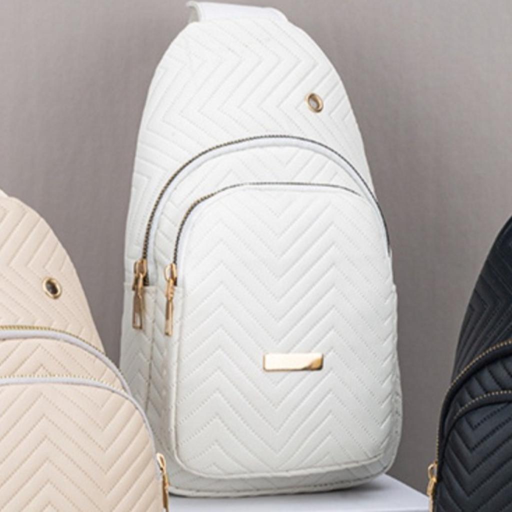 Borsa da Donna, Borsa con Rilievo a Onda, Marsupio, Outdoor, Shopping, Multi Scomparto, Grande Capacità, Borsa a Spalla