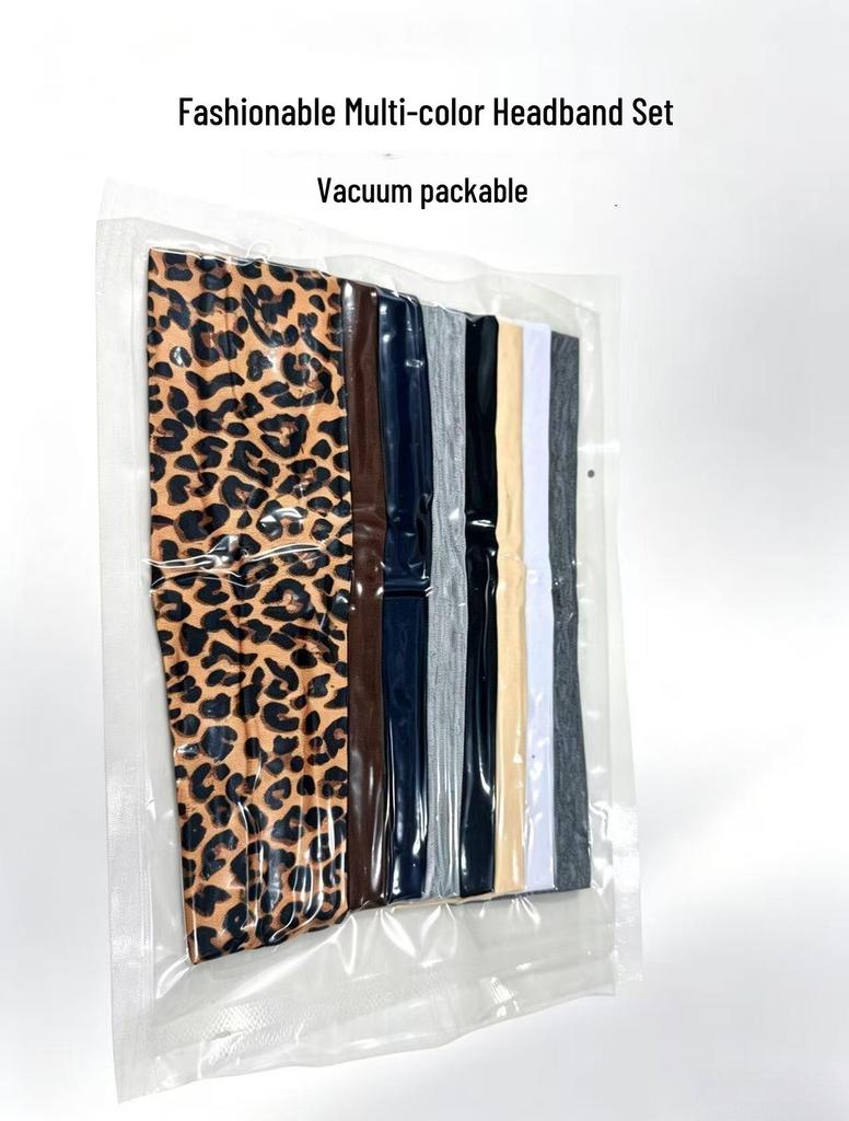 Polka Dot Floral Elastic Sports Headbands: Fashionable Japanese, Korean, European & American Hair Accessories