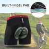 Shorts Sous-vêtements de Cyclisme Homme Maille Respirante Shorts avec Coussinet Gel de Cyclisme Shorts de Vélo VTT Vélo de Route