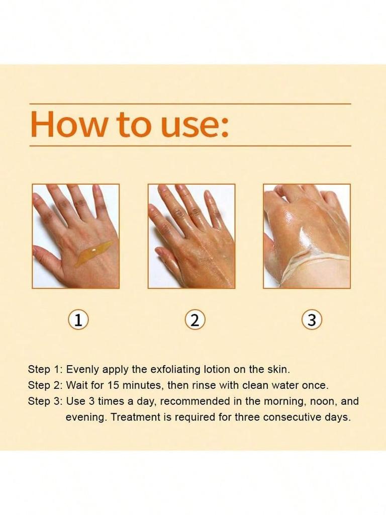 1 Bottle Turmeric Exfoliating Liquid, Gentle Body, Face & Knee Exfoliator, Skin Brightening Essence