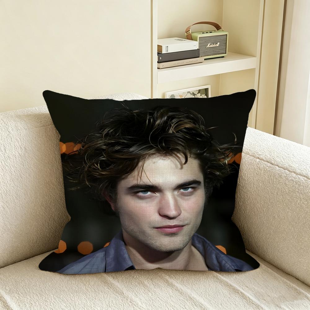 E-Edward Cullen Cushion Cover Natural Linen Pillowcase Set, All-In-One Decor For Sofa, Bedroom & Chair