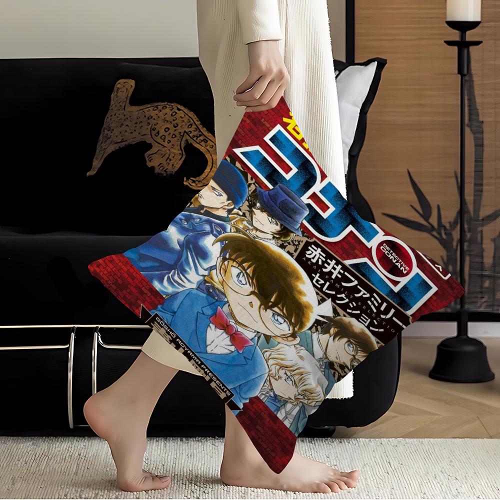 Cuscino Detective Conan Regalo Decorazione Ufficio Casa Camera da Letto Divano Auto Copricuscino Custodia 45x45