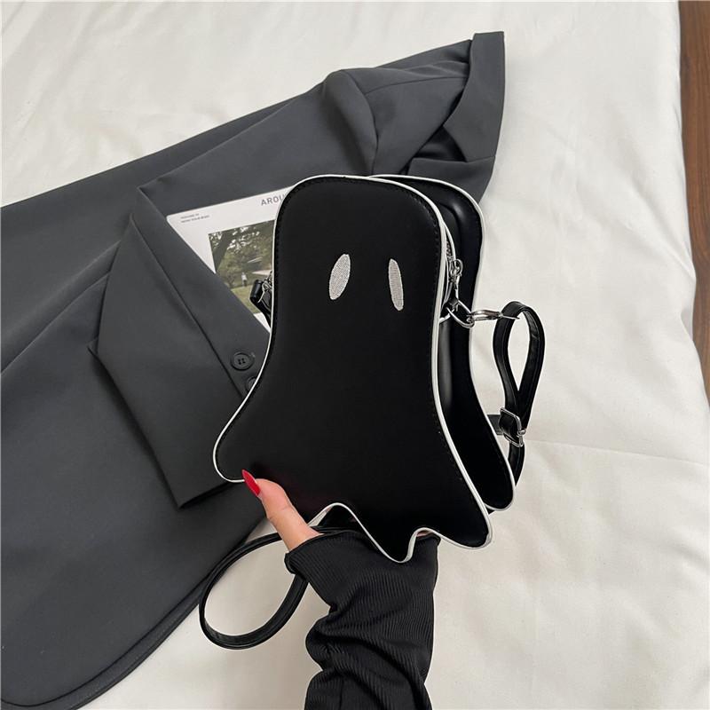 

Нишевая причудливая мини-сумка женская новая осенняя пародия призрак-посыльный сумка для мобильного телефона забавная сумка чёрный