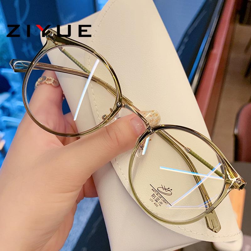 TR90 Women's Slimming Anti-Blue Light Glasses Frame, Prescription-Ready for Students