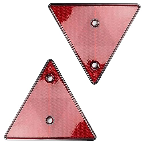 

Треугольный отражатель Набор из 2 штук Предупреждающий отражатель Только для ежегодного осмотра Автомобиль Грузовик Карта Прицеп Трактор Мотоцикл Морской Общий Пур