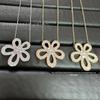 Seiko Four-Leaf Clover Sunflower Necklace, 18K Gold Plated, Elegant Clavicle Chain for Women