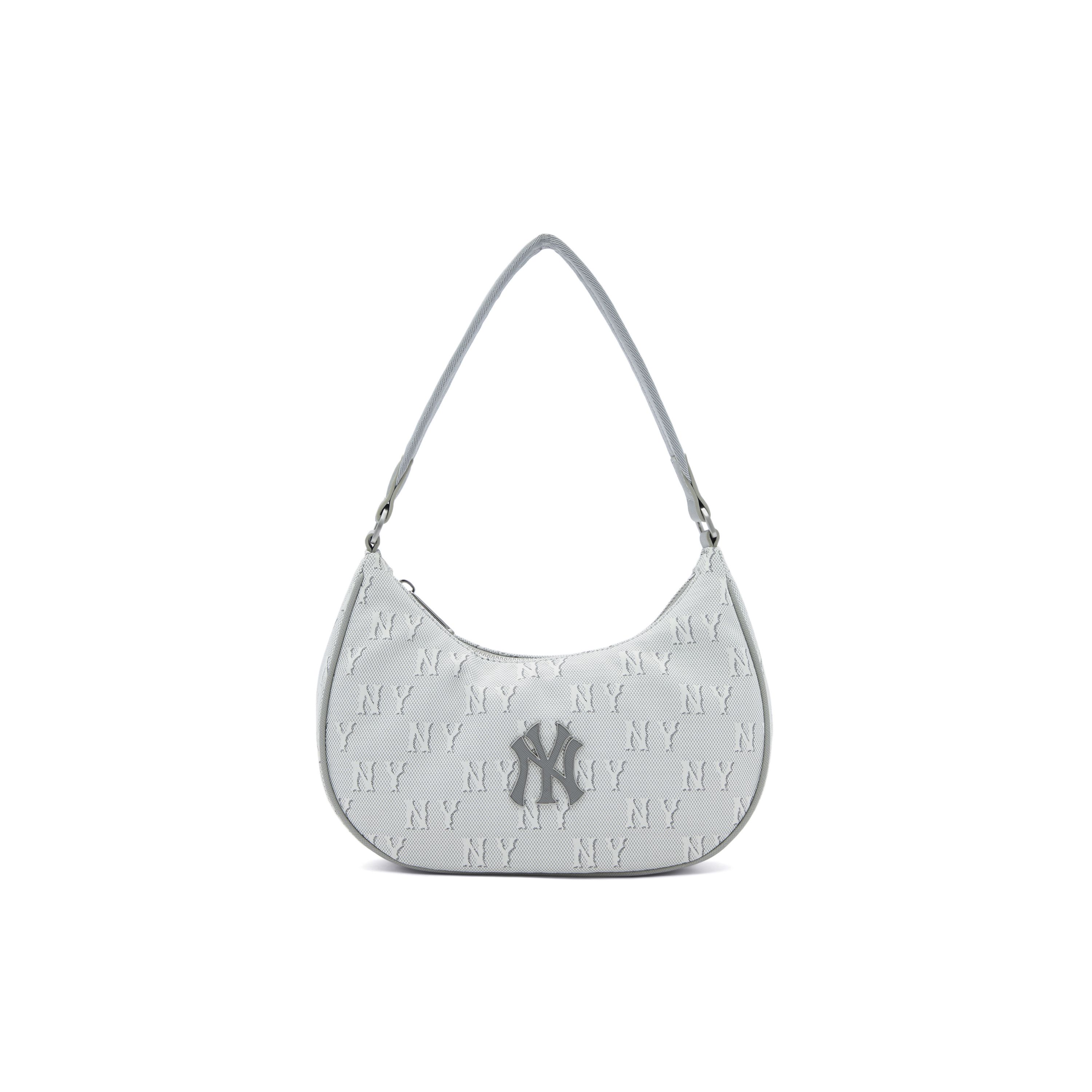 MLB Moda Casual Viajero Vintage Floral Cremallera Bolso Tote Unisex Bolso Tote Gris Oscuro 3ABQS014N-50CGL Dark Gray white