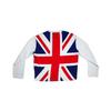 T-shirt a maniche lunghe con scollo a girocollo europea e americana bandiera nazionale oversize stampata goth high street trendy retro hip-hop top yk