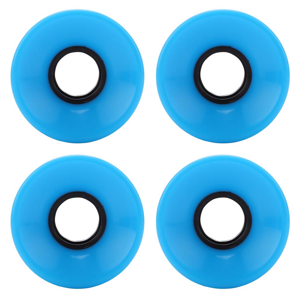 PUENTE 4pcs 60x45mm Skateboard Wheels 78A Longboard Cruiser Wheels Replacement PartsBlue