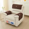 Recliner Sofa Mat Solid Color Non-slip Armchair Sofa Cover Anti-dirty Armrest Towel Four Season Universal Couch Cushion for Home
