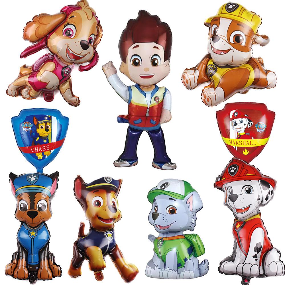 PAW Patrol Birth Date Decor Celebration Supplies Birth Date Celebration Disposable Tableware Collection Paper Board Napkin Balloon Infant Shower Decor
