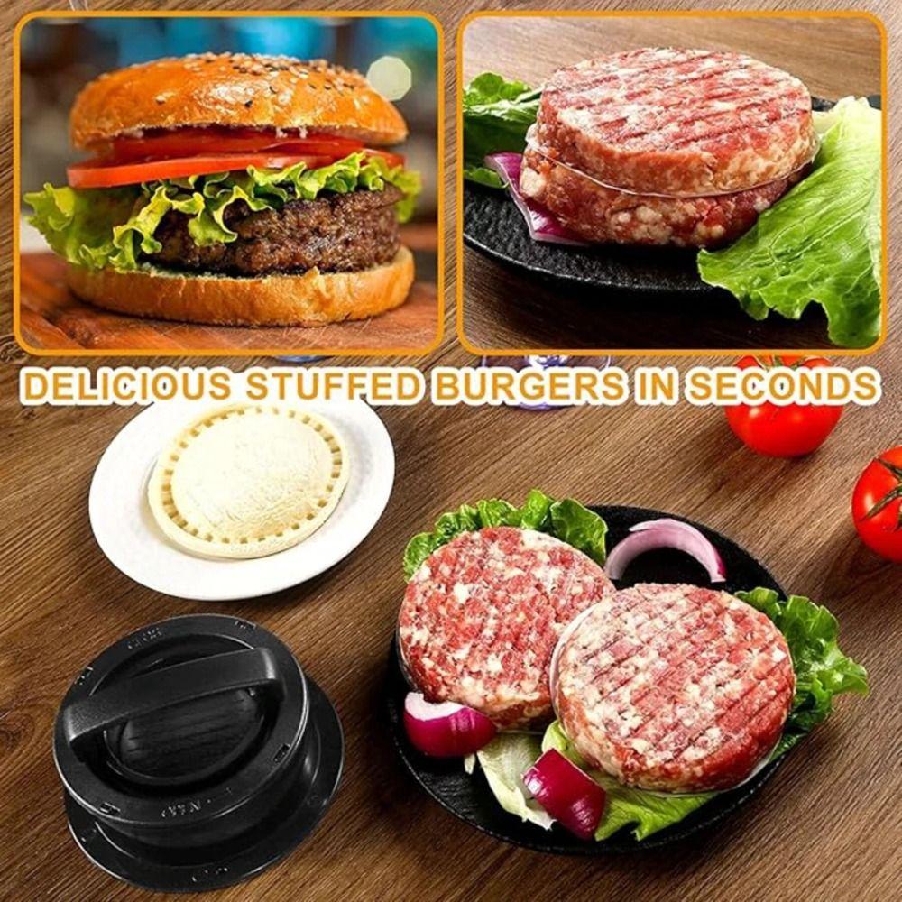 Non Stick Hamburger Patty Maker Food-Grade Patty Maker Mold Stuffed Burger Patty Press  Kitchen