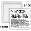 Funny Office Decor Dumpster Firefighter Wood Block Box Sign Office Desk Shelf Decor, Funny Coworker Boss Gifts