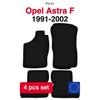 Basic Velour Floor Mats, For Opel Astra F Hatchback, Sedan, Estate, Cabrio (1991-2002)