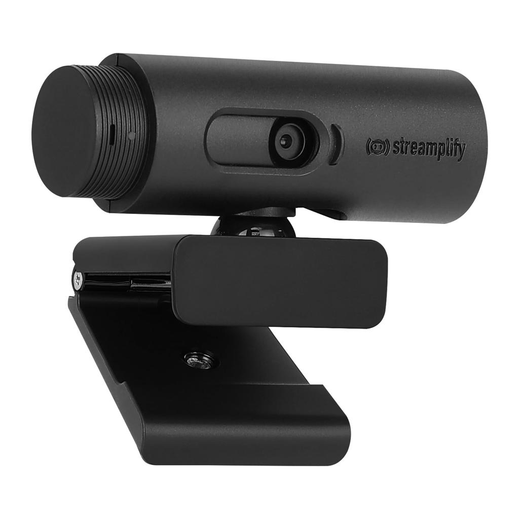 Streamplify Streamplify Webcam CAM Full HD 1080P 60FPS Blickwinkel Schiebbarer Sichtschutz Stativ Halterung Enthalten Drehung Schwenkbar Autofokus