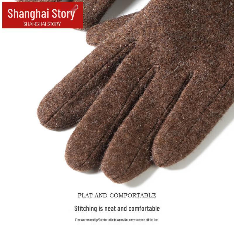 Women's Thickened Wool Warm Gloves