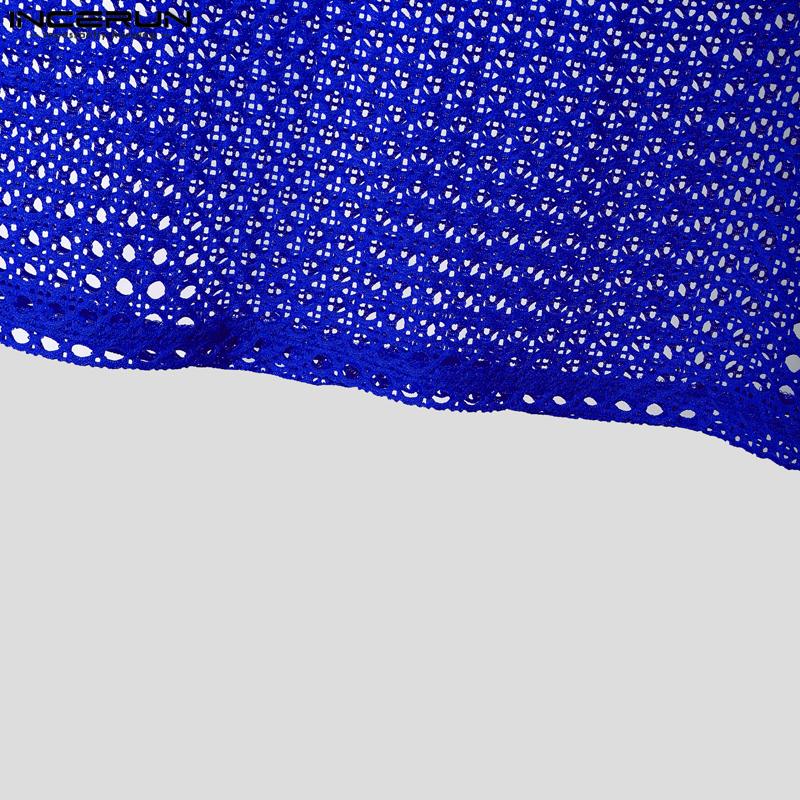 INCERUN Herren Rundhals Ärmellos Ausgeschnitten Lässige Strand Tanktops