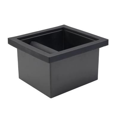 Coffee Grounds Box Stainless Steel Espresso Coffee Knock Box  Desktop Embedded Hollow Bottomless Grounds Bucket Grounds Bin