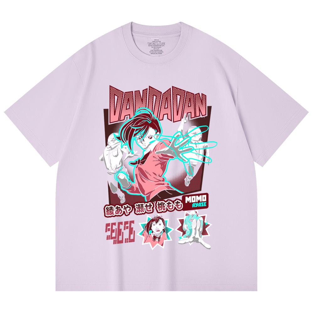 230 Gsm 100% Cotton Dandadan V15 Momo Print Unisex Heavy Cotton T Shirt