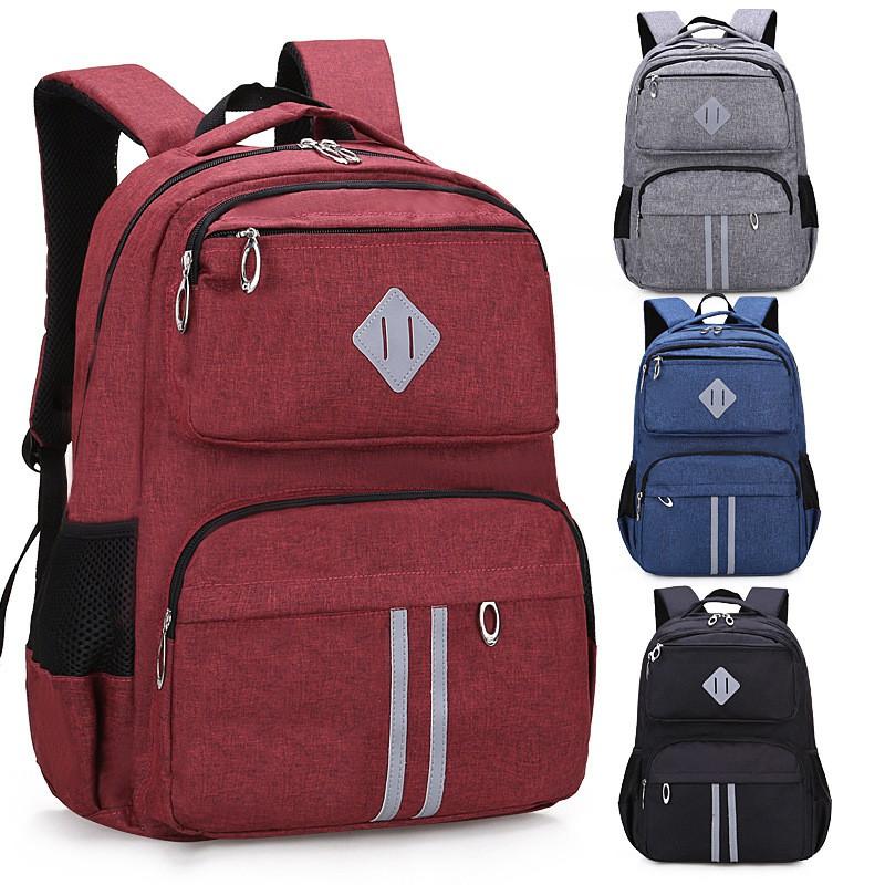 Unisex Ergonomic Backpack College Students Outdoor Travel Lightweight Nylon Breathable Waterproof 20-35L Capacity