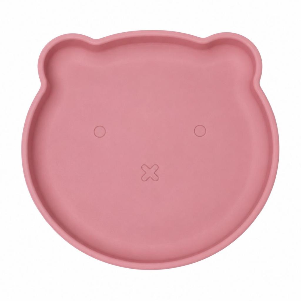 Non-Slip Silicone Bear Plate & Bowl Set for Baby Self-Feeding
