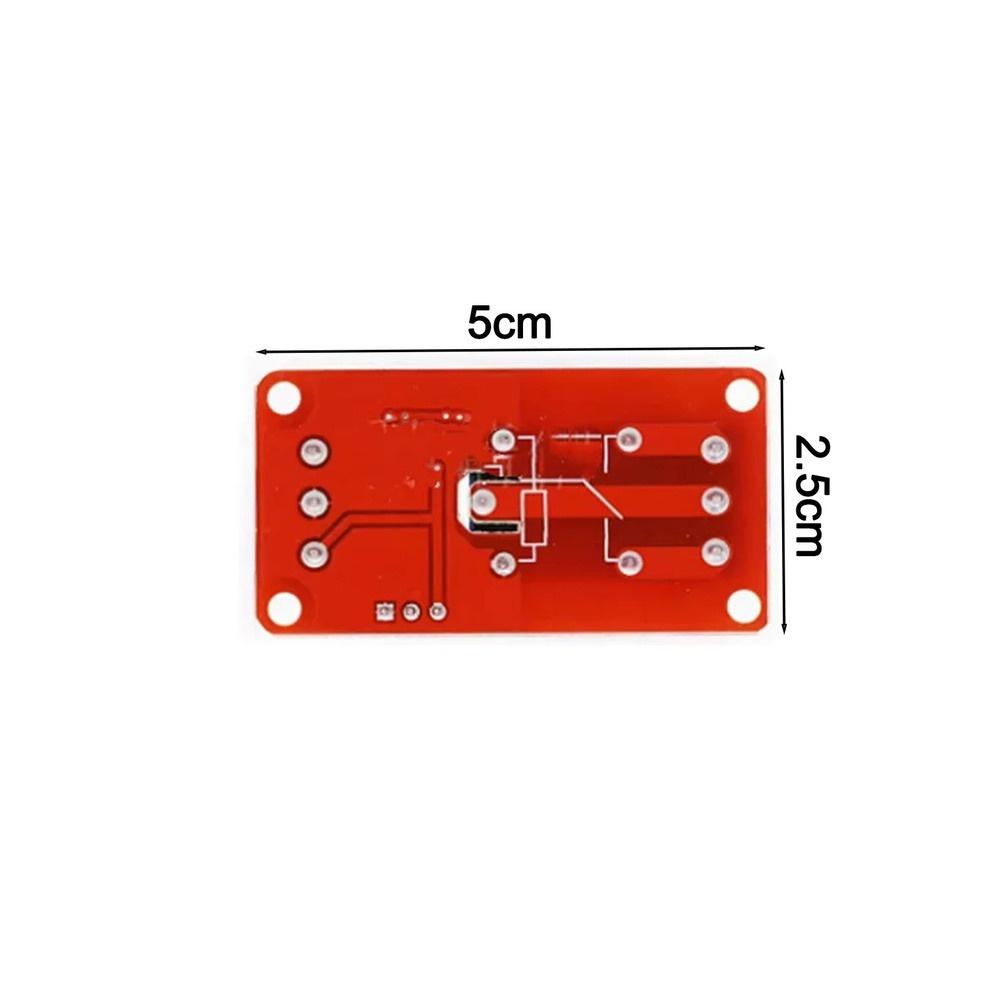 1-Channel DC Relay Module with Optocoupler Isolation for 5V 12V 24V Control Lines in Robotics and IoT Device Control