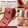 4.5cm Width Sequin Lace Trim Gold Thread Sequins Clothing Lace Webbing  For Dance Performance