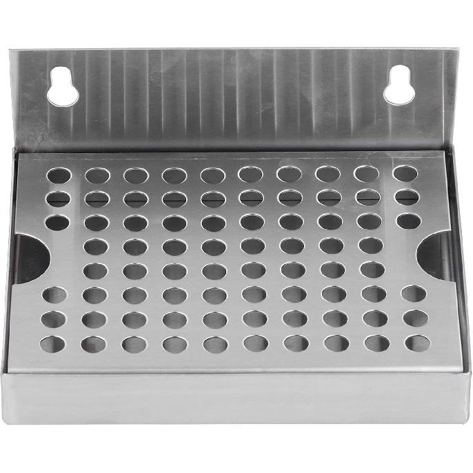 Beer Drip Trays, Stainless Steel Wall Mounted Drip Tray for Homebrew Kegging Draft Beer Metal Beer Tower Drip Pan for Restaurants, Kitchens, and Bars