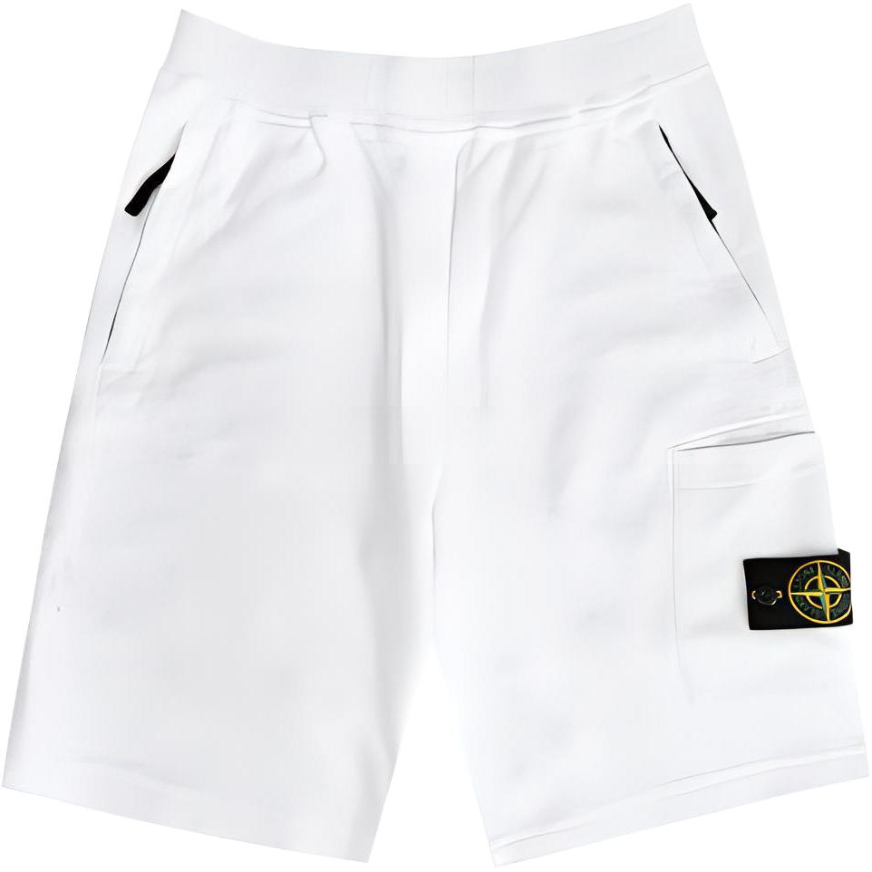 STONE ISLAND Side Logo-patch Shorts 781564060-V0001