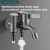 Multifunction Three Tap Faucet Dual Control Easy To Install Three Way Water Tap Double Outlet Flushing Spray Angle Valve