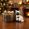 Shelf Halloween Decoration Mummy Black Cat Resin Figurine, Kitten Statue with Big Eyes & Wrapped Bandages, Figurine Cute Desk Ornament for Spooky Home