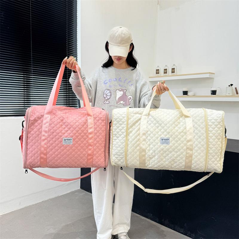 Folding and Extended Outdoor Portable Travel Bag Dry and Wet Separation Fitness Bag Large Capacity Moving Storage Bag Can Be Used To Pull Rod