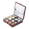 Kiln-Change Ceramic Tea Cup Set: Luxury Light Gift Box with Large Gongfu Tea Tasting Cups in Nine Colors