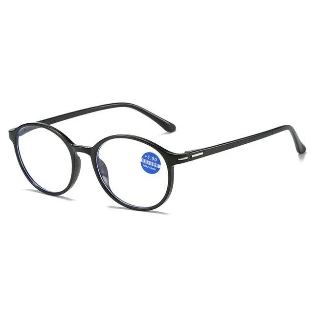 Reading Glasses Men Women Vintage Anti Blue Light Presbyopic Eyeglasses Round Full Frame Eyewear +1.0+1.5+2.0+2.5 +4.0
