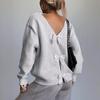 French Sweet Bow Decor Loose Long Sleeve Sweater Women S Fashion Knitwear