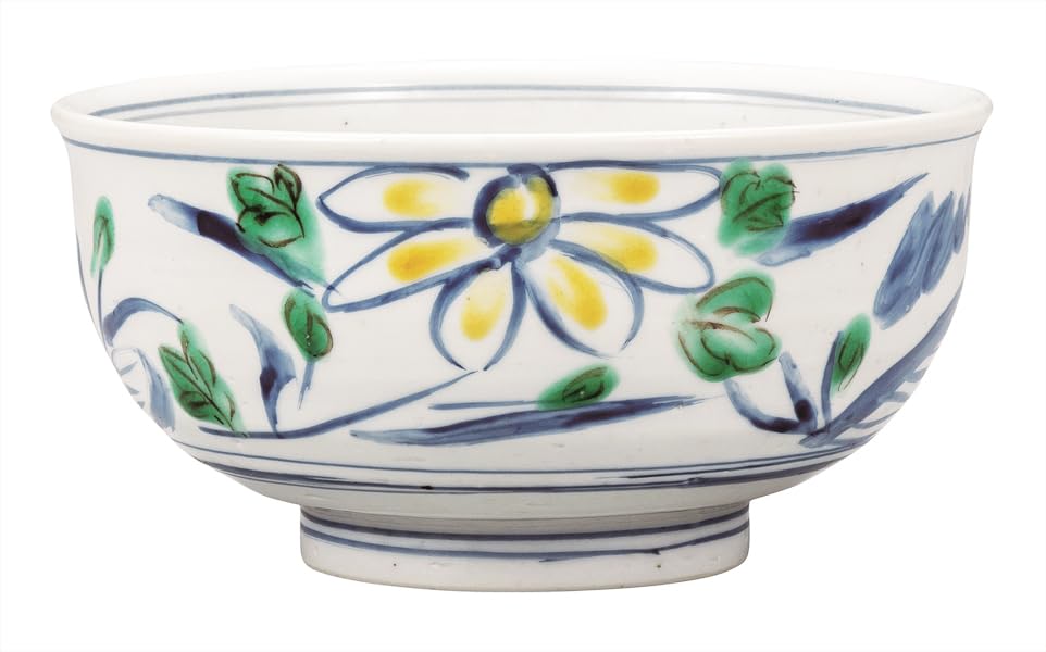 Kutani ware Iwataya small bowl with blue gosu, K9-506