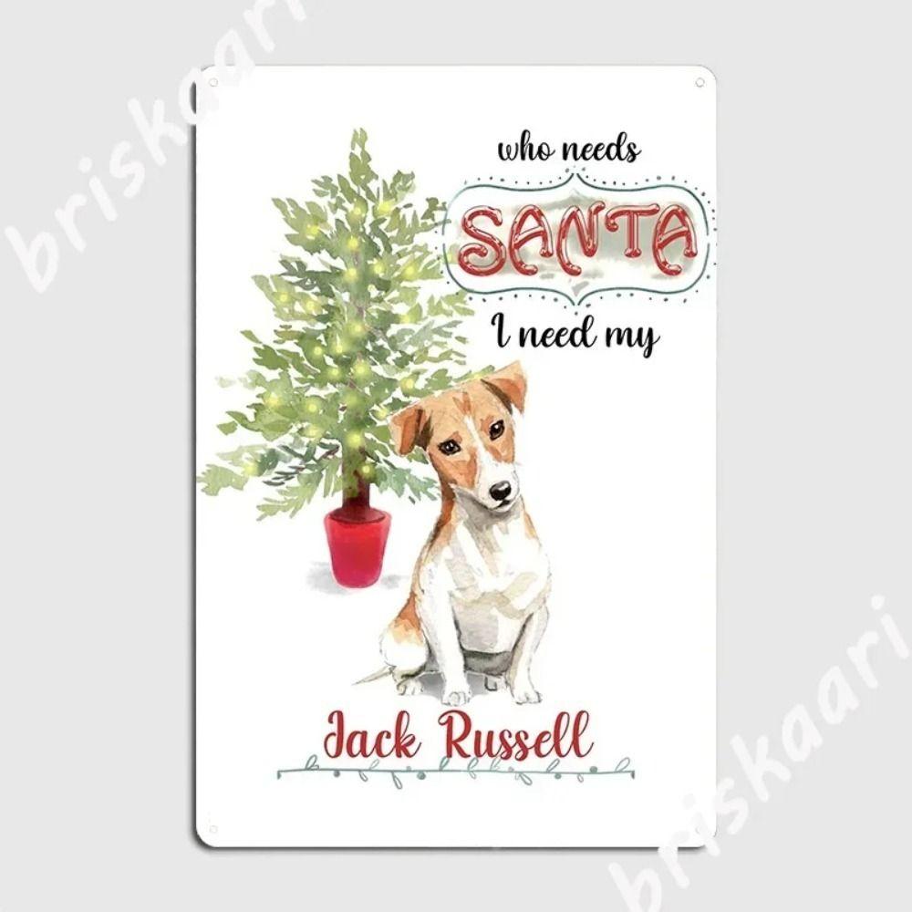 Vintage Christmas Metal Tin Sign Home Festive Wall Decor