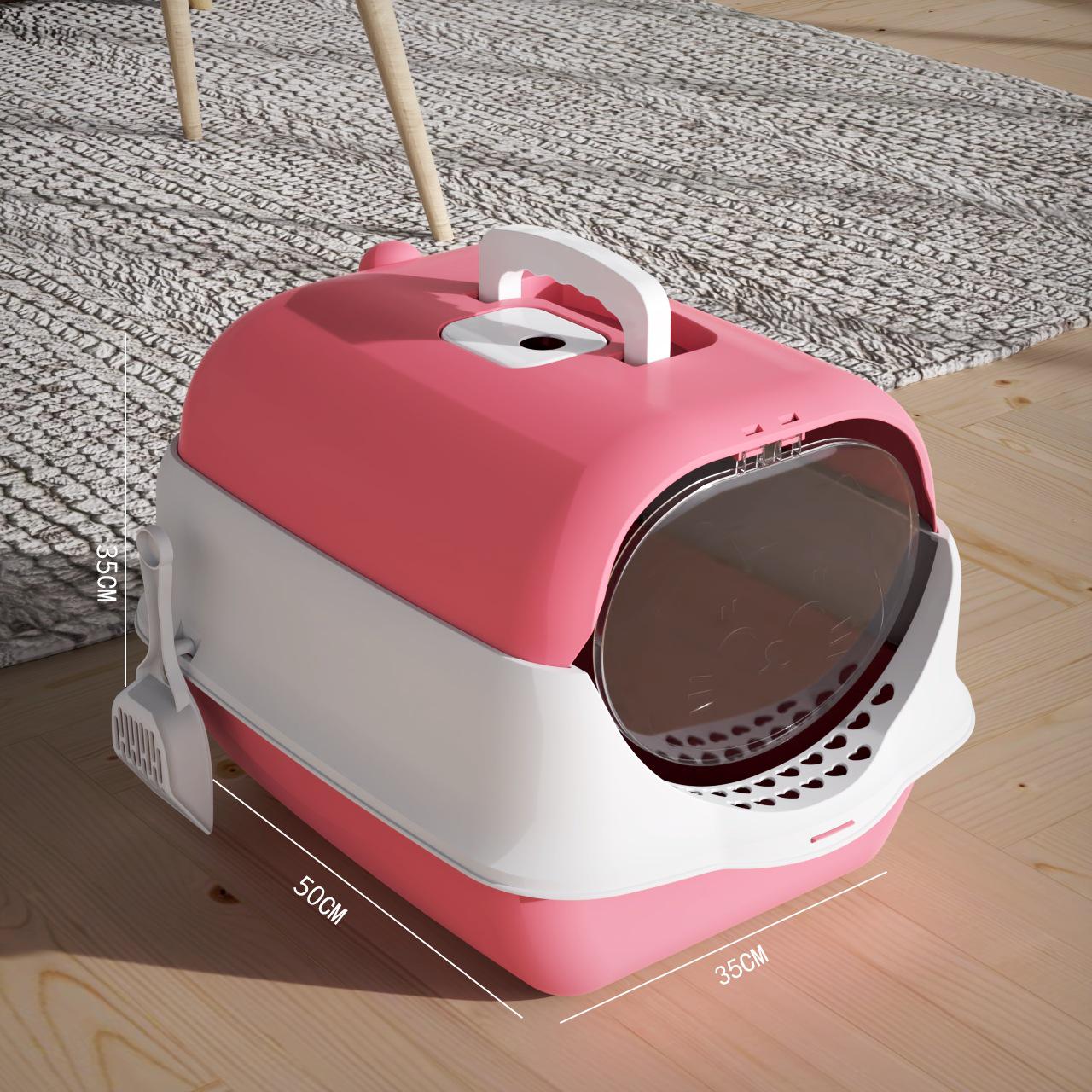 

Автоматический туалет для кошек с защитой от запаха - Закрытый, конструкция против разбрасывания Thickened, Odor-Proof, Large Space