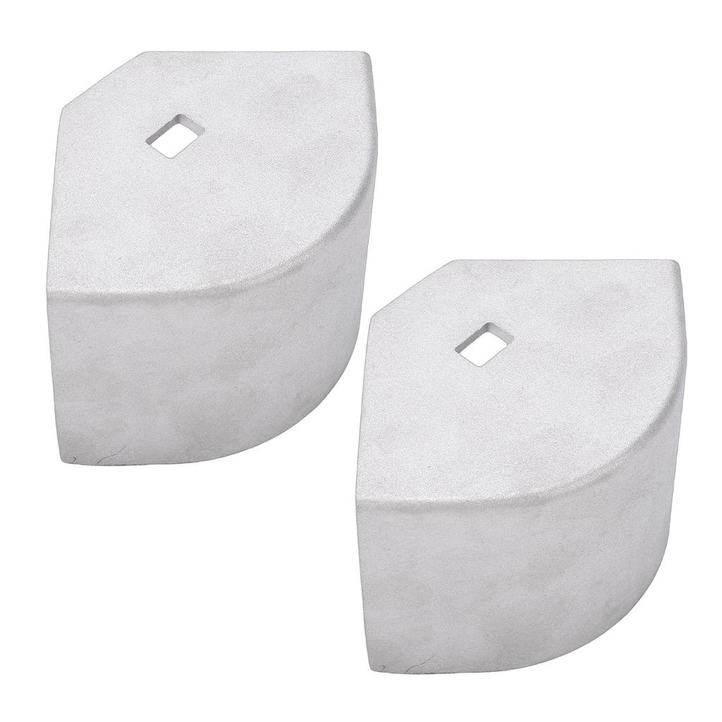 ALUMINUM PONTOON BOAT DECK CORNER HEAVY DUTY FOR ENHANCING APPEARANCE AND SUITABLE FOR ROUNDED CORNERS HEIGHT 2-1Celsius2IN TO 2-5Cel