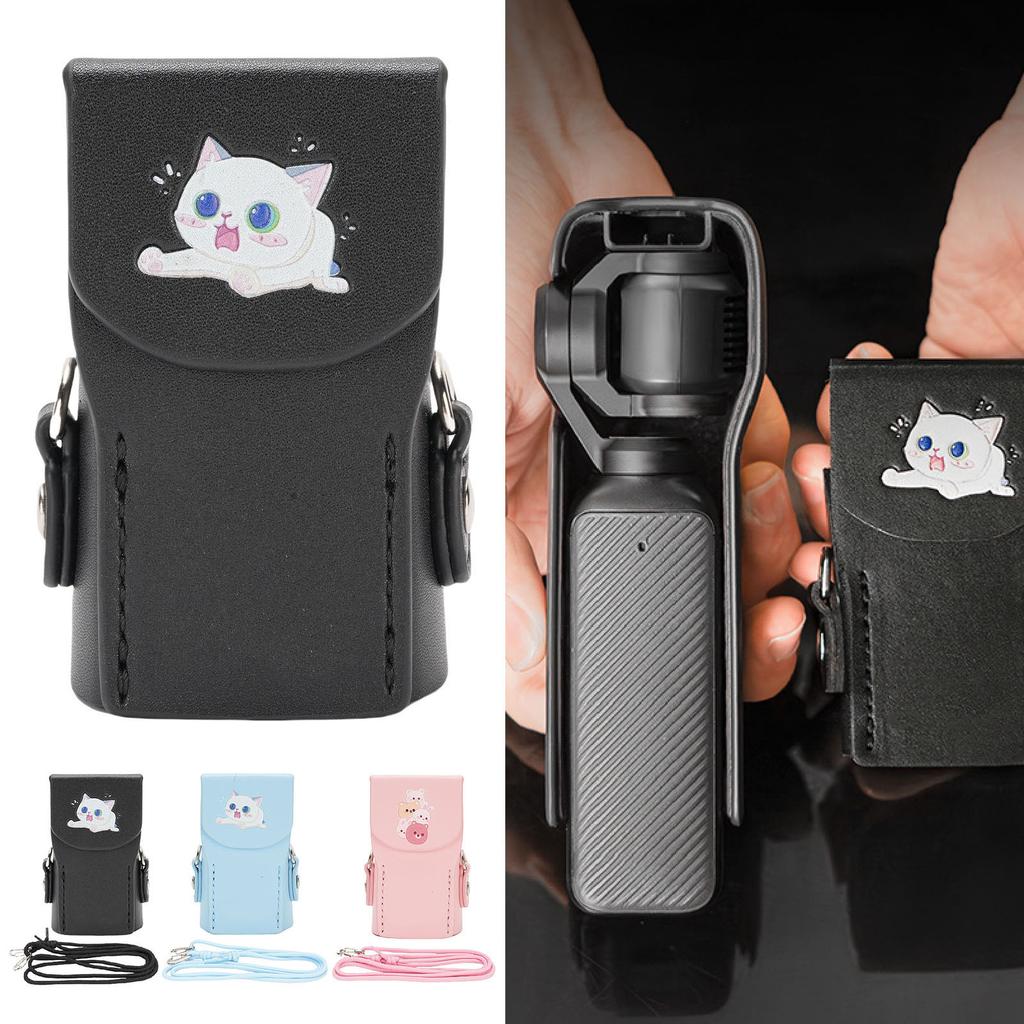 Camera Leather Protective Cover Suitable for Pocket 3 Camera Magnetic Closure Anti Collision Scratch