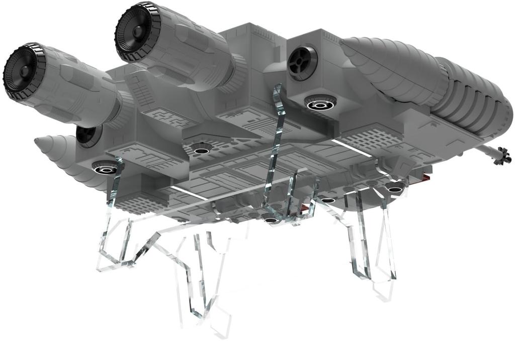 HMA Message from Space Galactic Wars Riabe Special Plastic Model Kit Acrylic Base Set