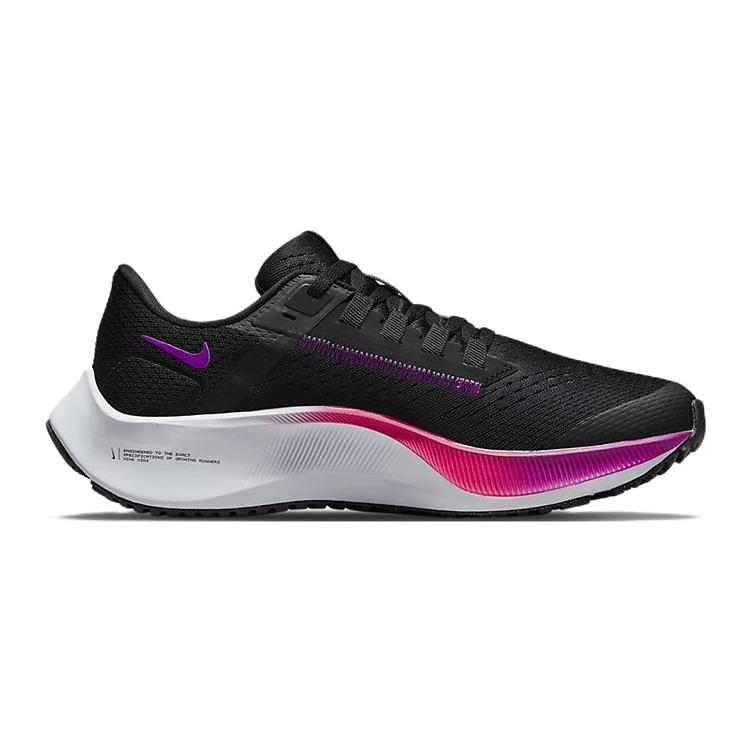 New Nike Pegasus 38 Slip Resistant Cushioning Abrasion Resistant Low Top Running Shoes Black Purple Kids' CZ4178-021
